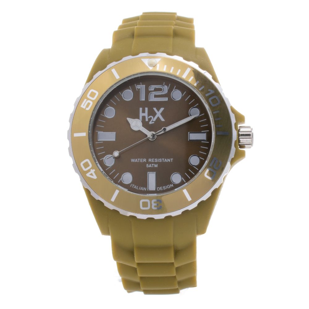 Haurex Brown Rubber Watch LUNESCAPE
