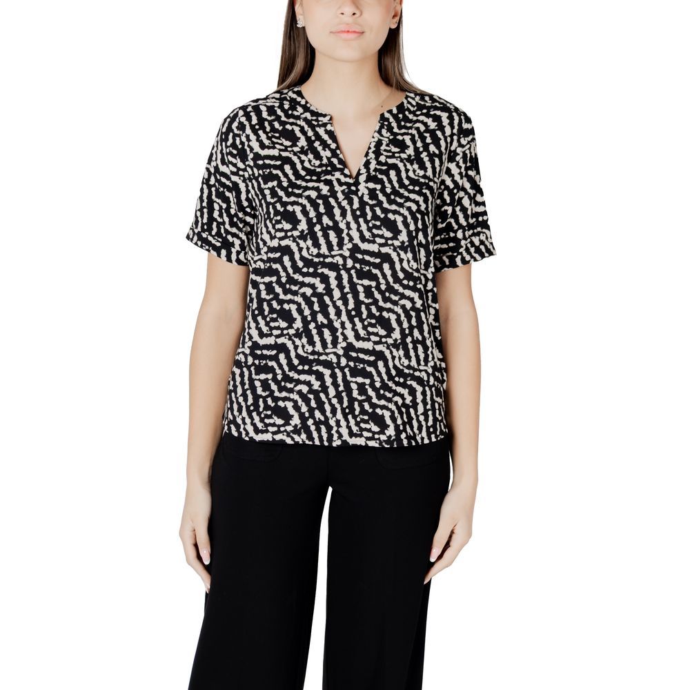 Street One Black Viscose Blouse LUNESCAPE