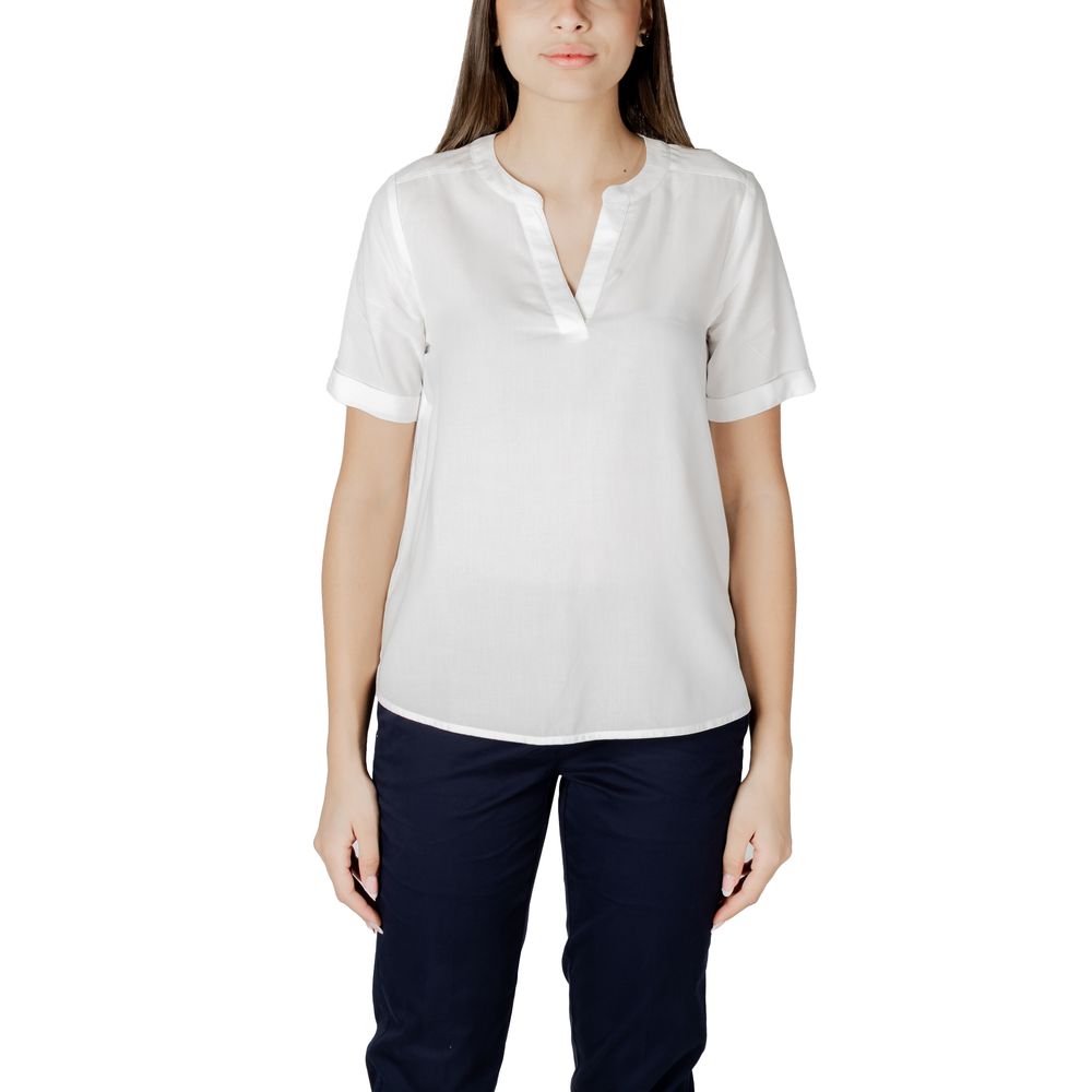 Street One White Viscose Blouse LUNESCAPE