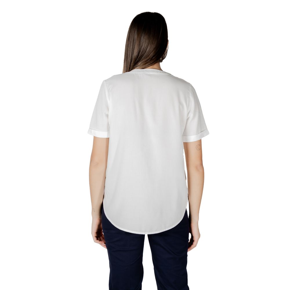 Street One White Viscose Blouse LUNESCAPE