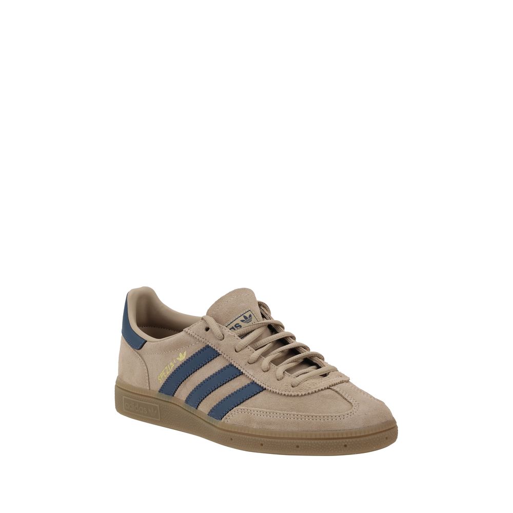 Adidas Handball Sneakers in Beige Suede with Navy Stripe LUNESCAPE