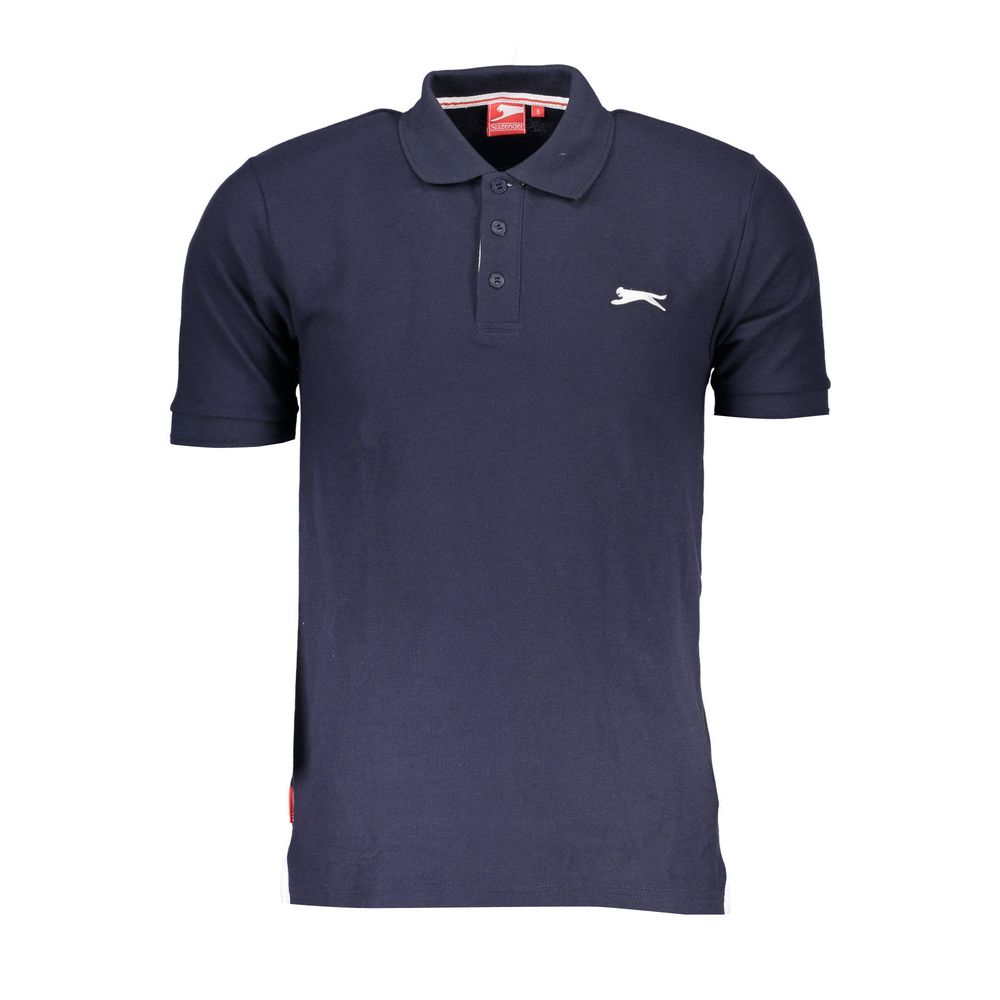 Slazenger Blue Cotton Polo Shirt LUNESCAPE