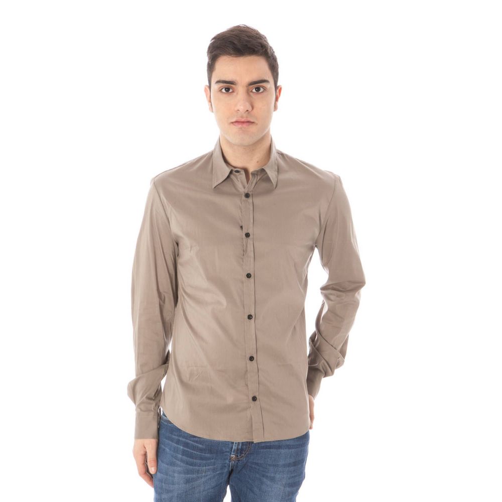 Costume National Green Cotton Men Shirt LUNESCAPE