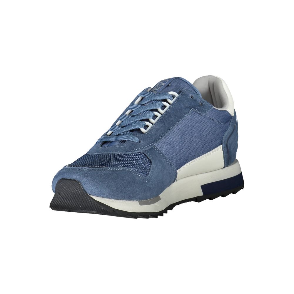 Napapijri Blue Polyester Men Sneaker LUNESCAPE