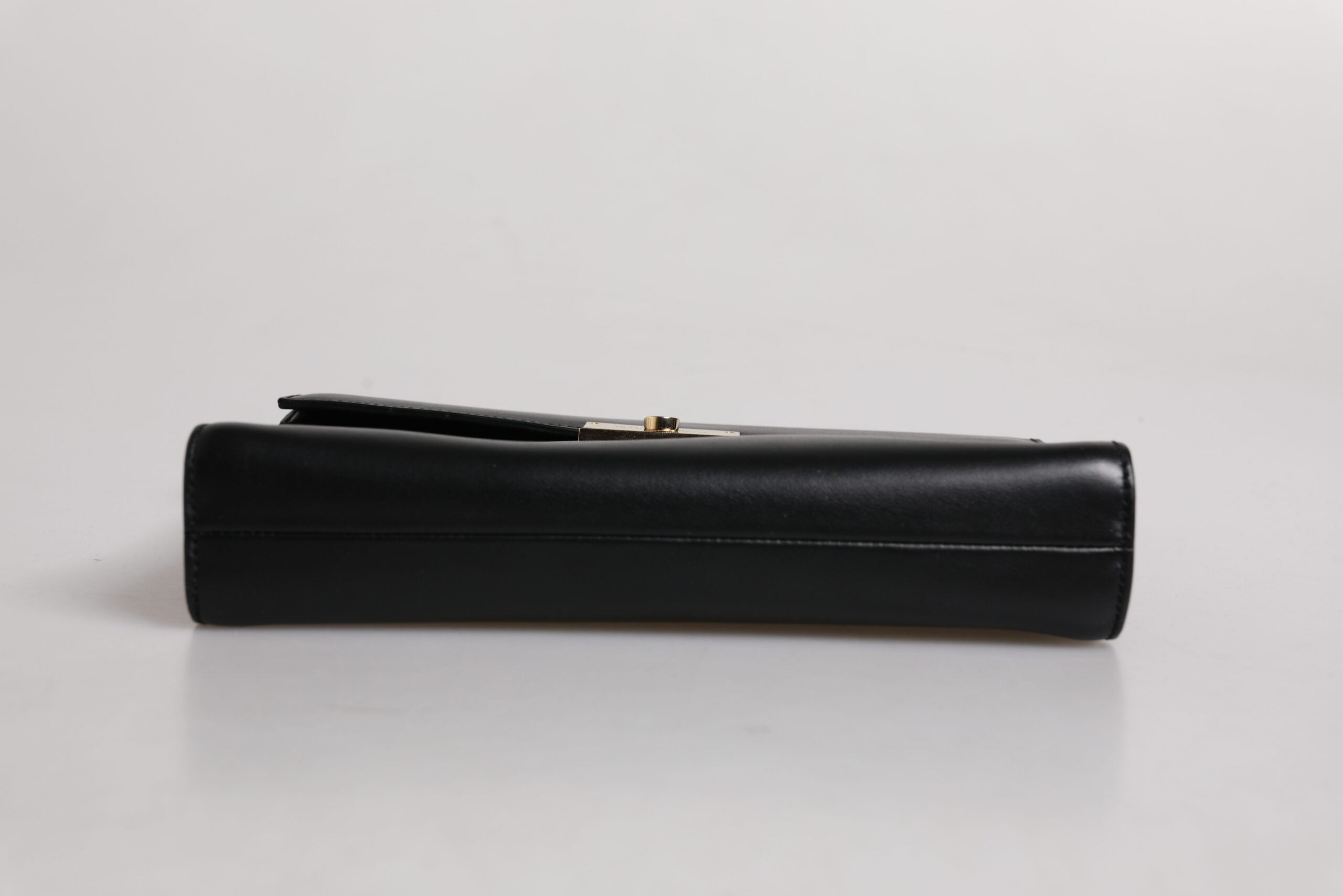 Dolce & Gabbana Black Leather Logo Plaque Document Briefcase Bag LUNESCAPE