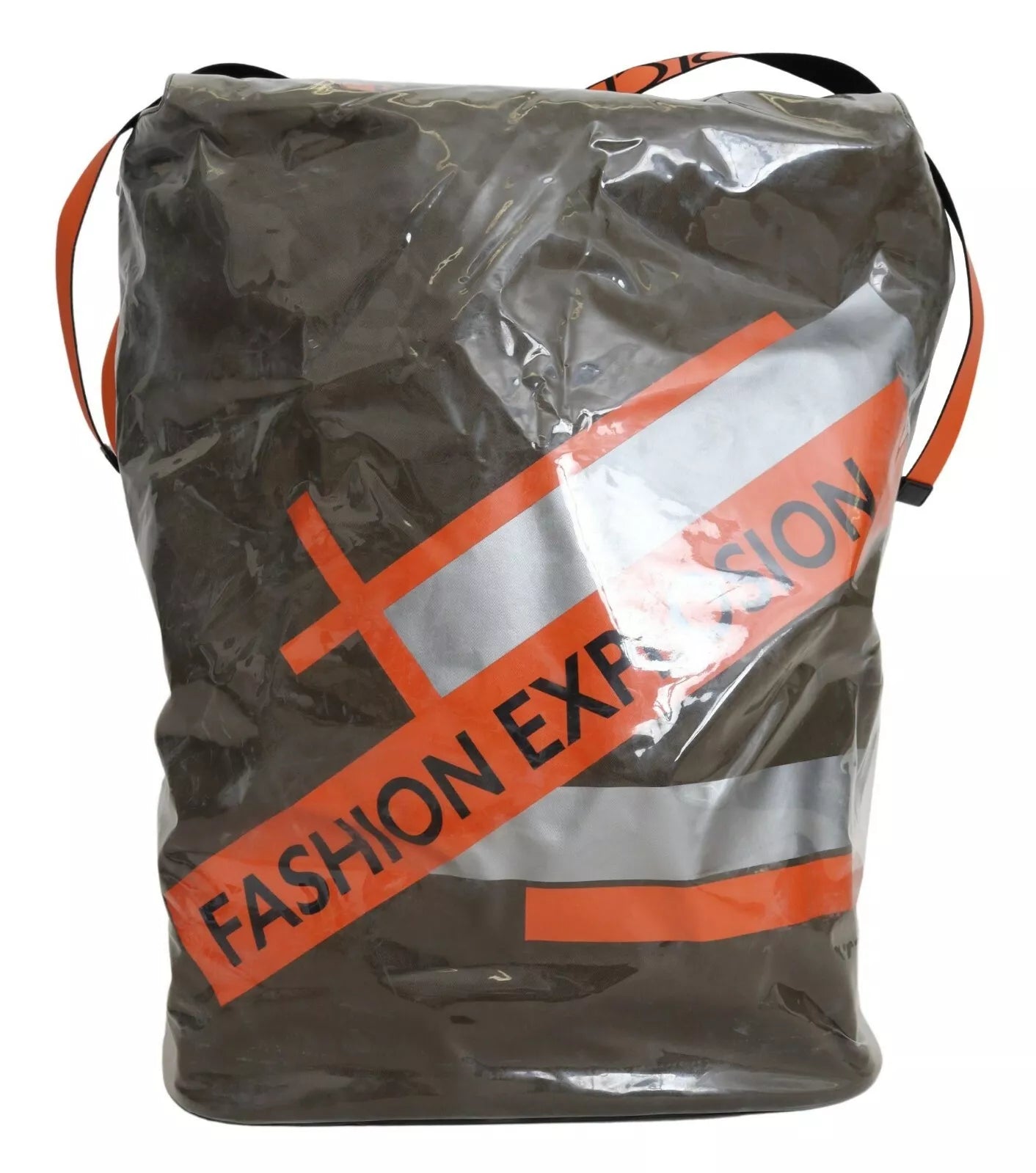 Dolce & Gabbana Green Fashion Expression Oversized Plastic Tote Bag