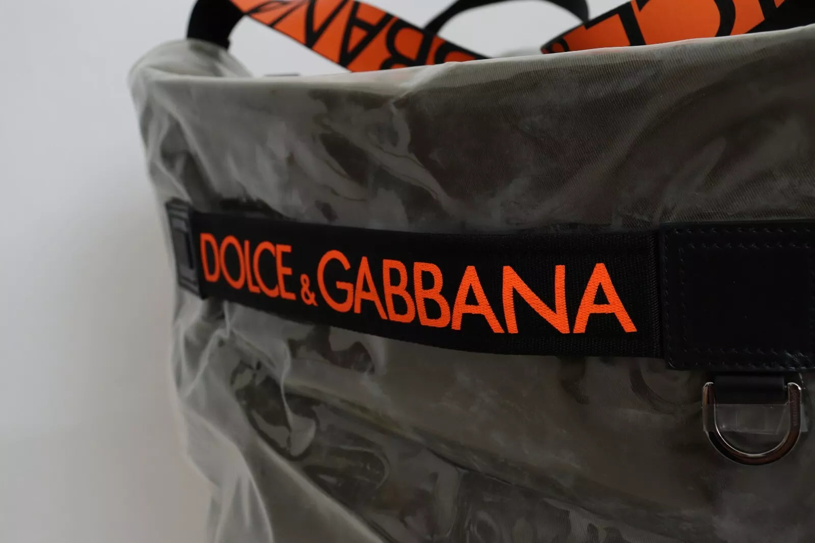 Dolce & Gabbana Green Fashion Expression Oversized Plastic Tote Bag