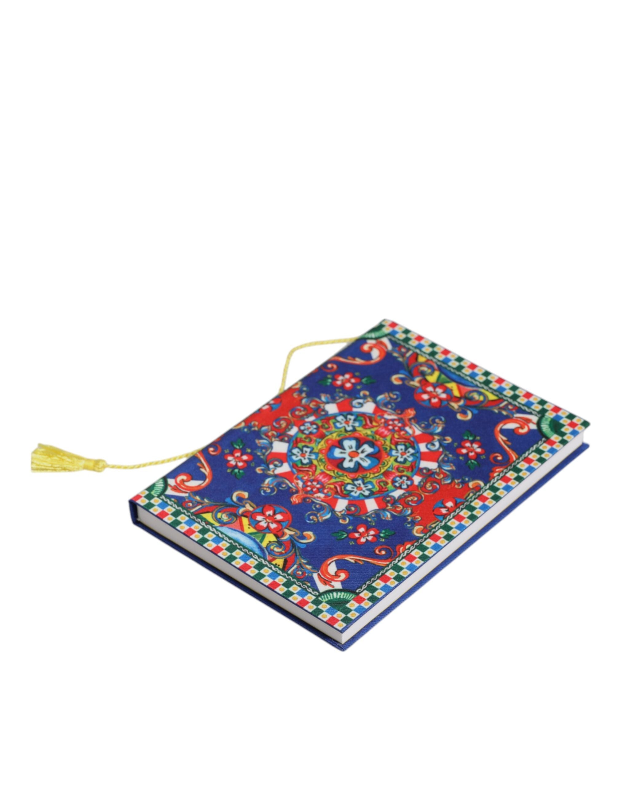Dolce & Gabbana Vintage Floral Carretto Siciliano Print Notebook