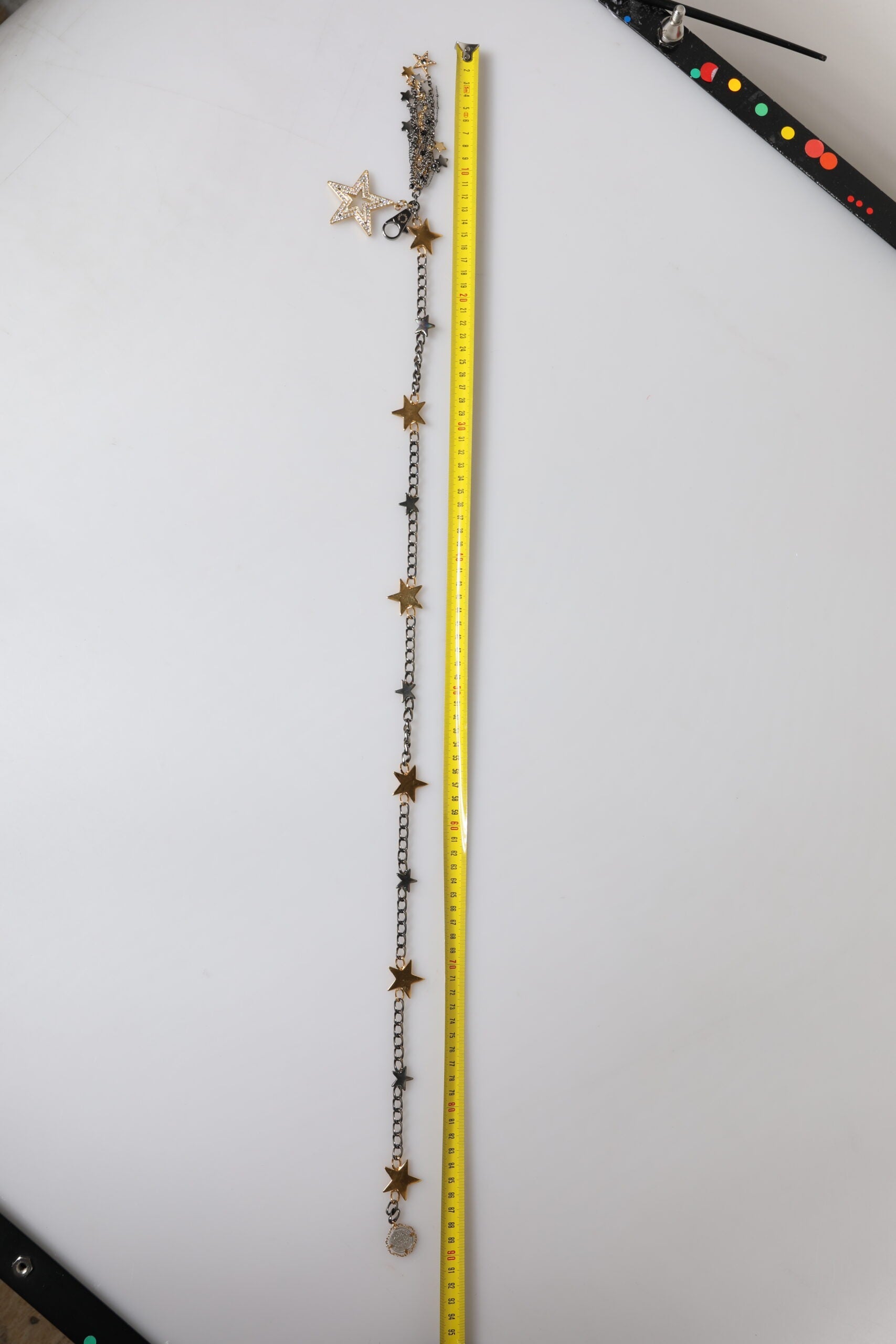 Dolce & Gabbana Silver Gold Brass Embellished Waist Chain Belt LUNESCAPE
