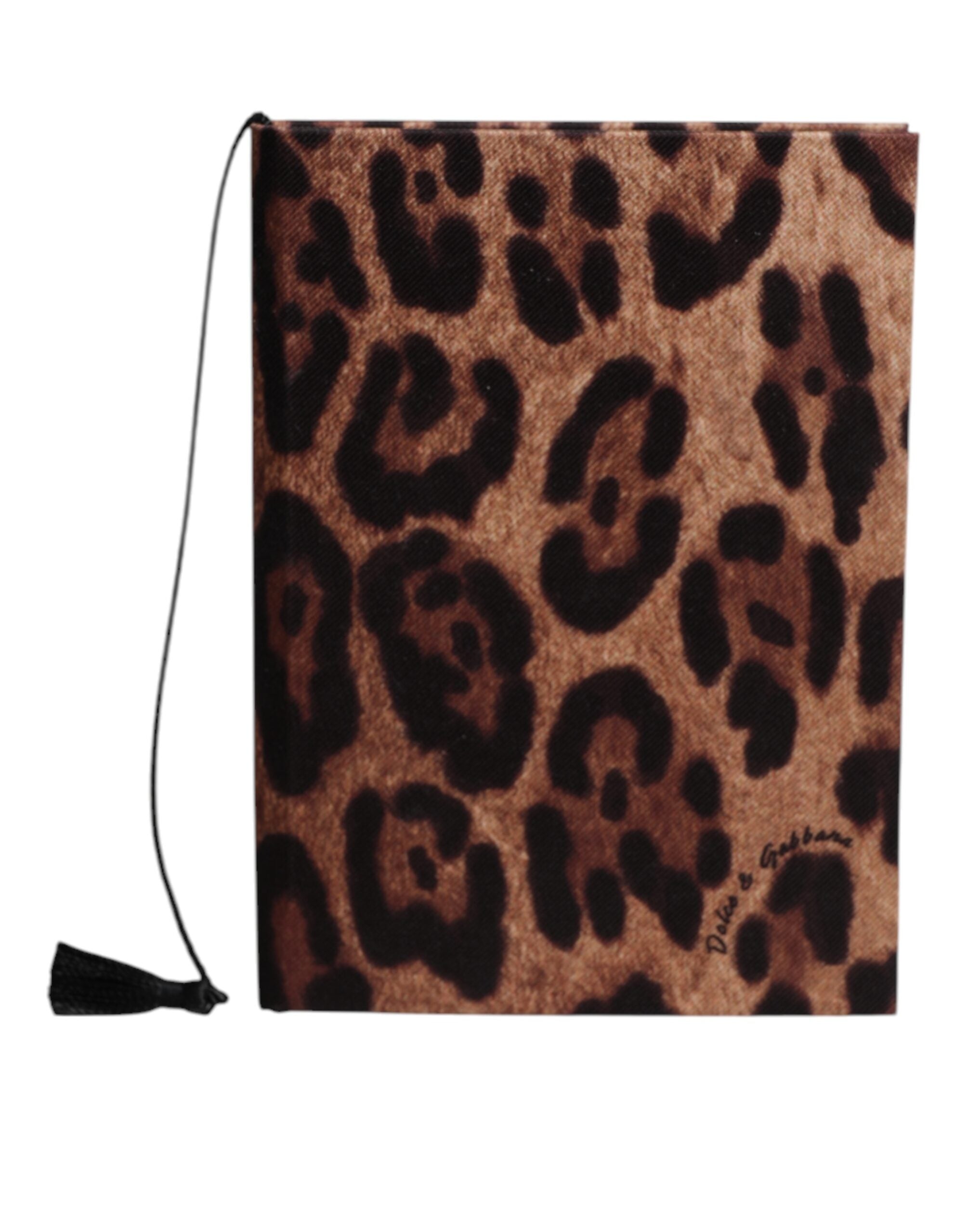 Dolce & Gabbana B Leopard Logo Print Small Notebook LUNESCAPE