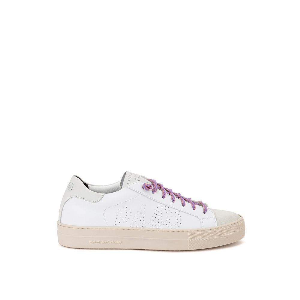 P448 White Leather Sneaker LUNESCAPE