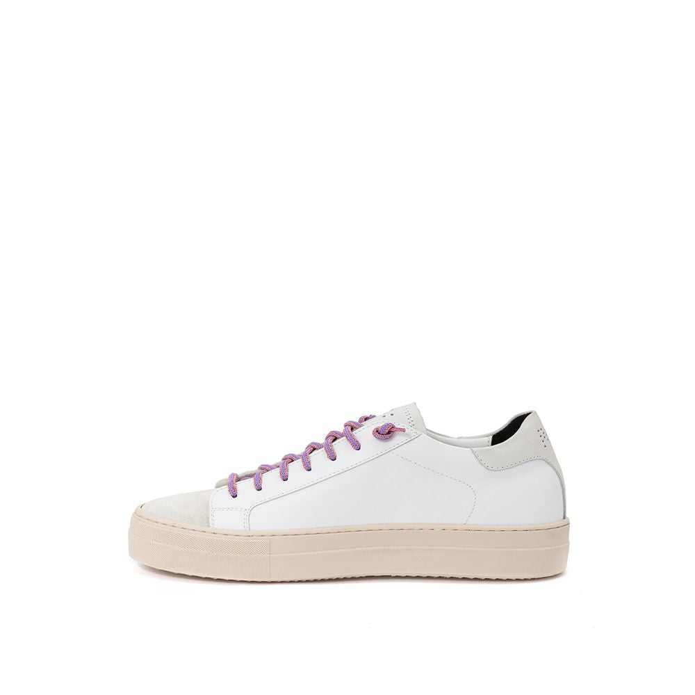 P448 White Leather Sneaker LUNESCAPE