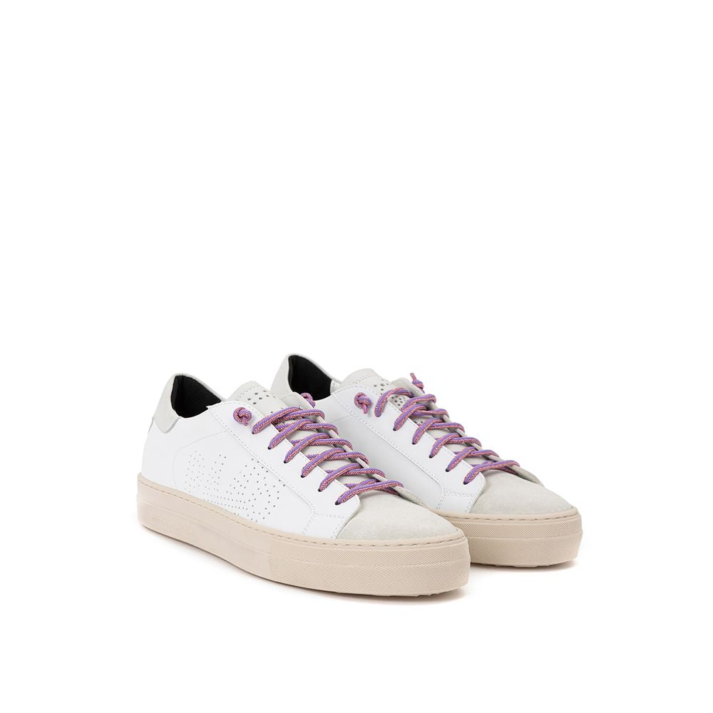 P448 White Leather Sneaker LUNESCAPE