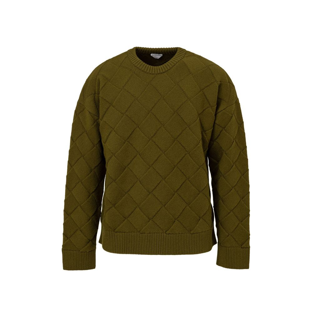 Bottega Veneta Green Wool Sweater LUNESCAPE