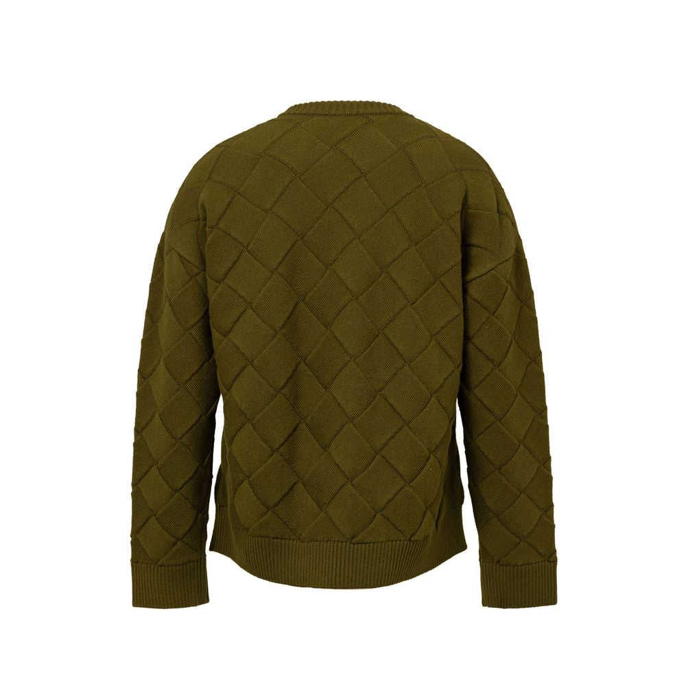 Bottega Veneta Green Wool Sweater LUNESCAPE