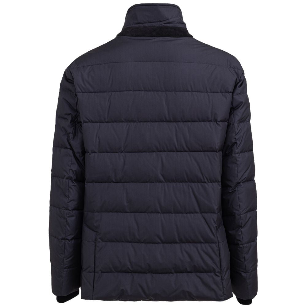 Dolce & Gabbana Blue Quilted Coat