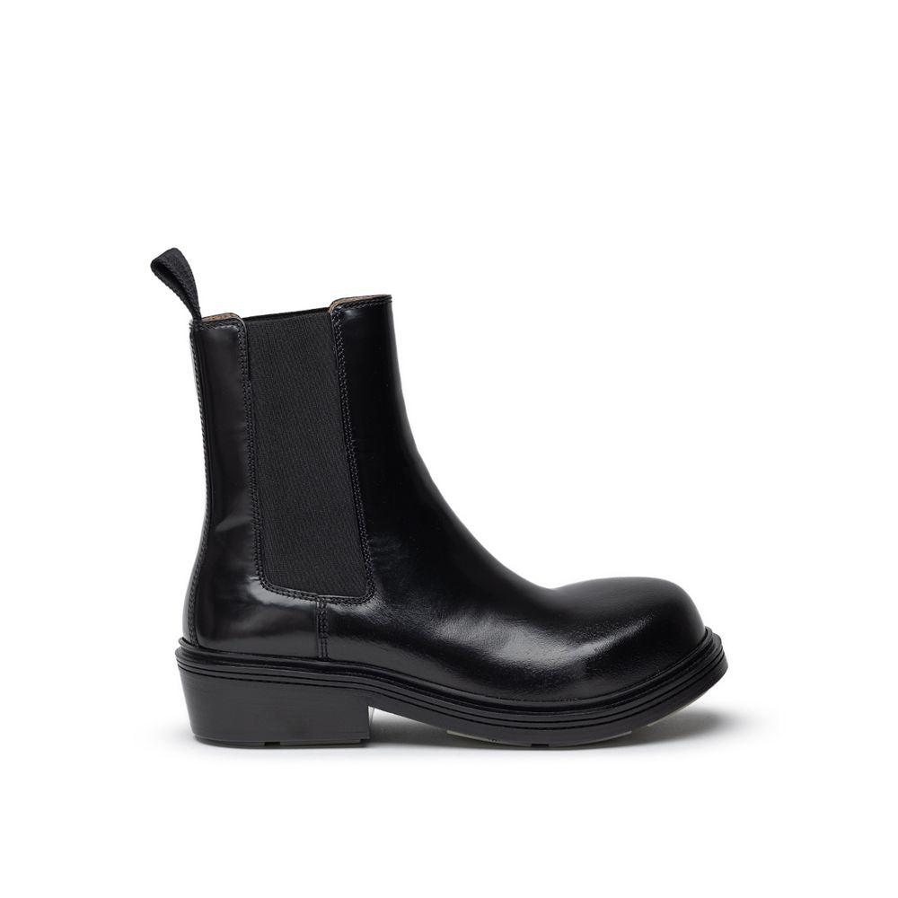 Bottega Veneta Black Leather Boot LUNESCAPE