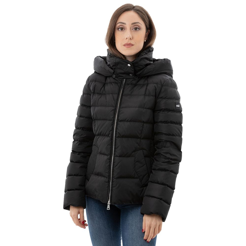Add Black Puffer Coat LUNESCAPE
