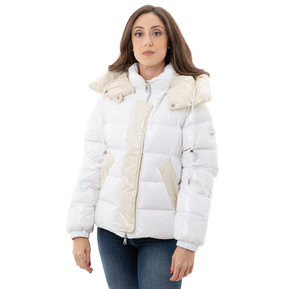 Add White Puffer Coat LUNESCAPE