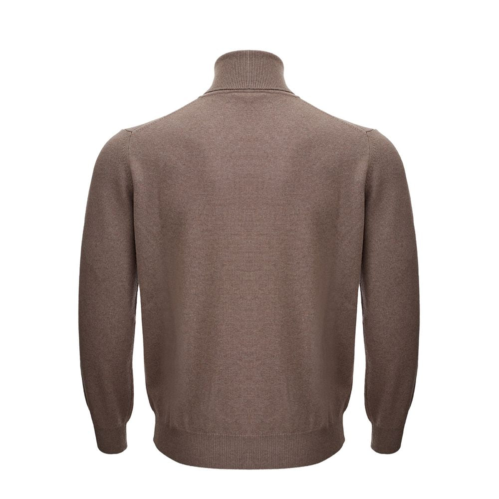 KANGRA Brown Wool Sweater LUNESCAPE