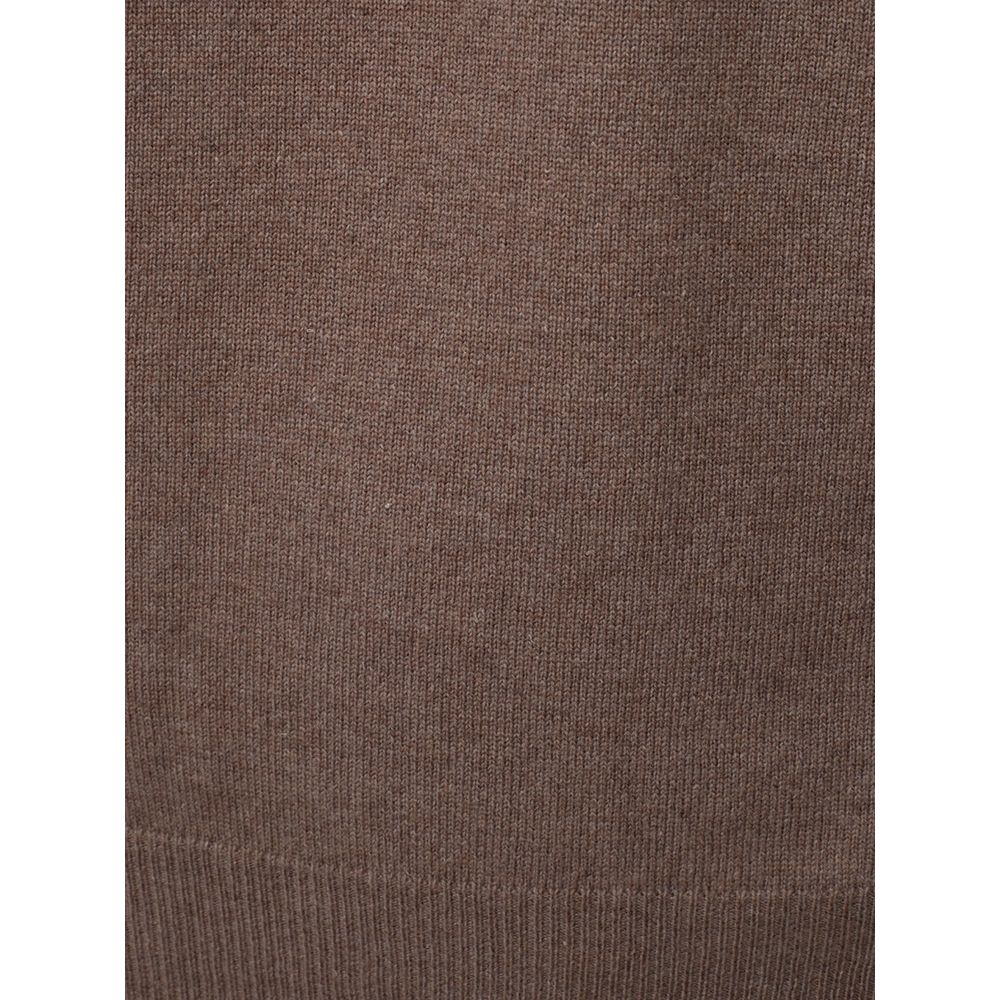 KANGRA Brown Wool Sweater LUNESCAPE