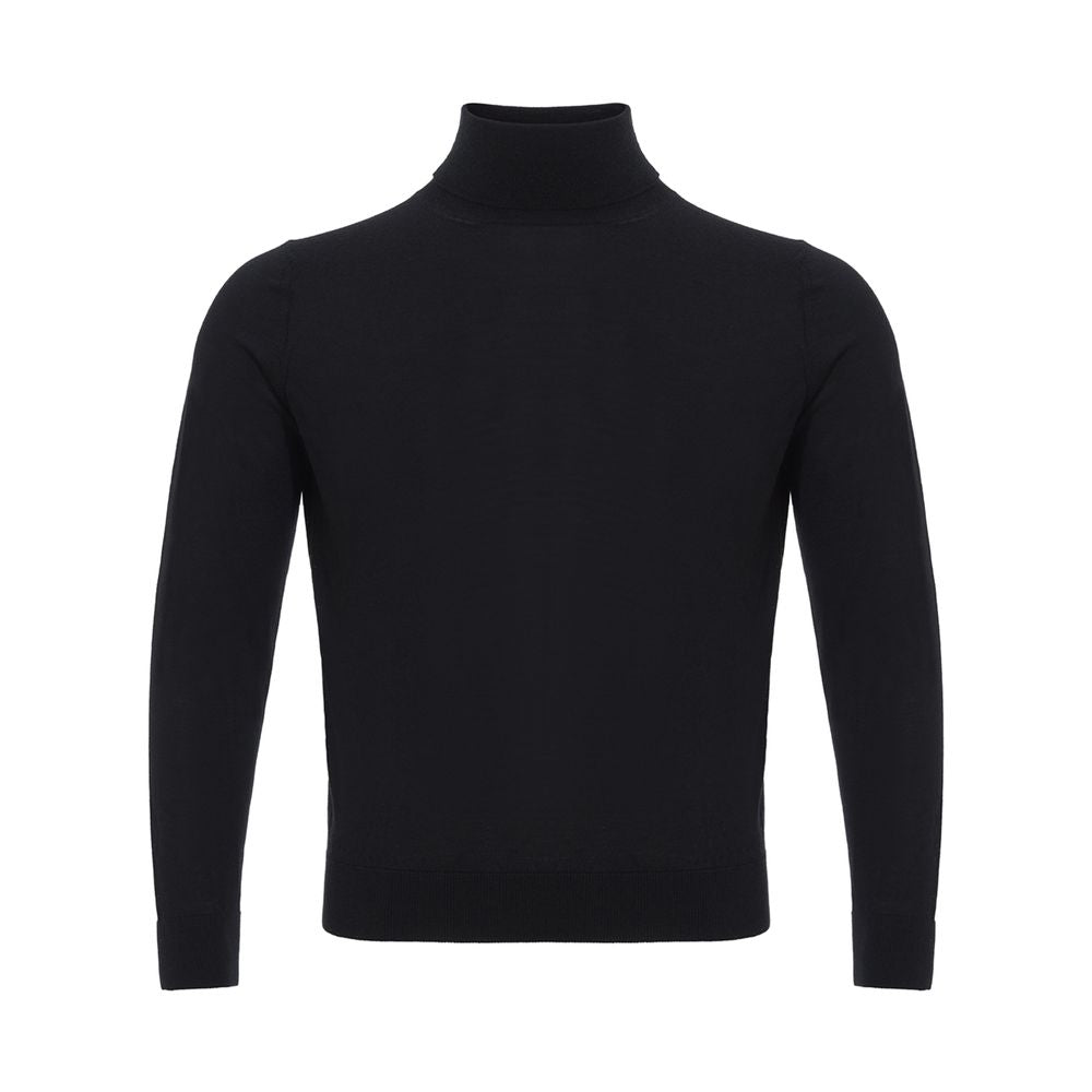 Colombo Italian Cashmere Luxury Black Sweater LUNESCAPE