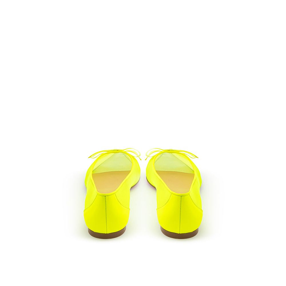 Christian Louboutin Sunshine Yellow Mesh Flat Elegance LUNESCAPE