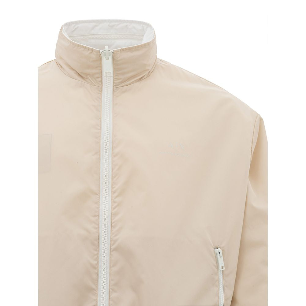 Armani Exchange Beige Jacket for the Modern Man LUNESCAPE