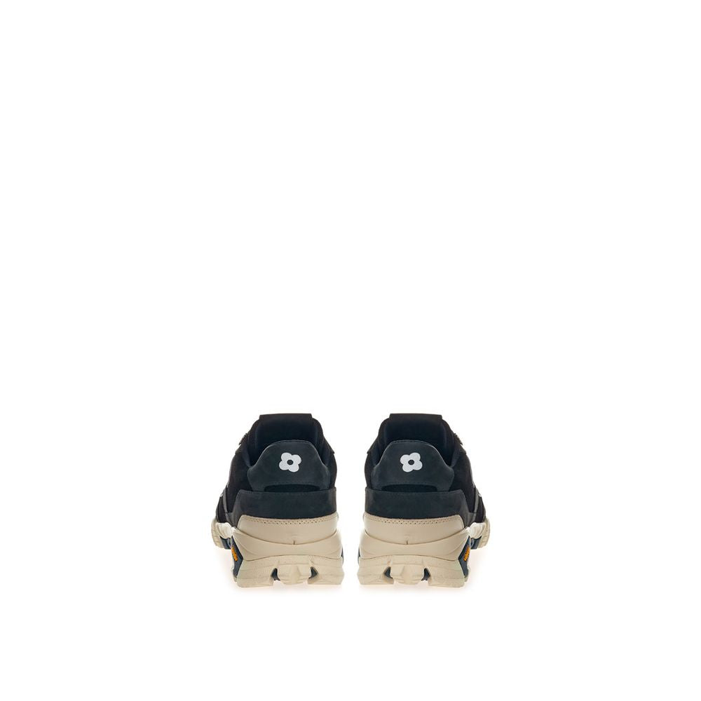 Lardini Black Suede Leather Sneaker LUNESCAPE