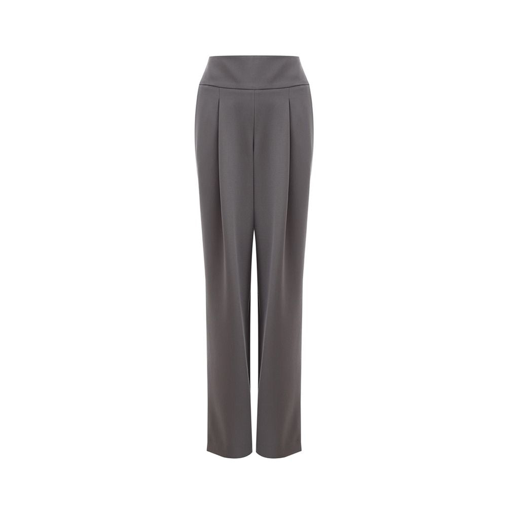 Lardini Chic Gray Wool Trousers for Sophisticated Style LUNESCAPE