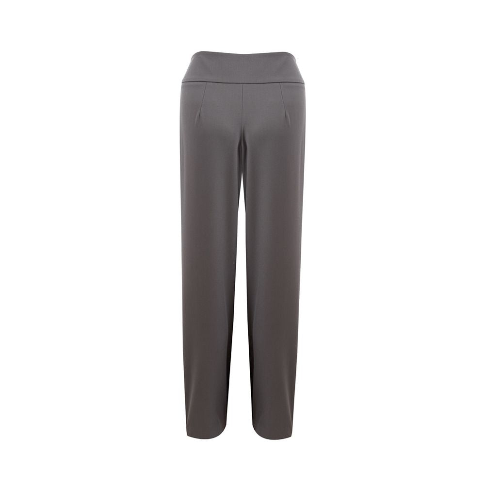 Lardini Chic Gray Wool Trousers for Sophisticated Style LUNESCAPE