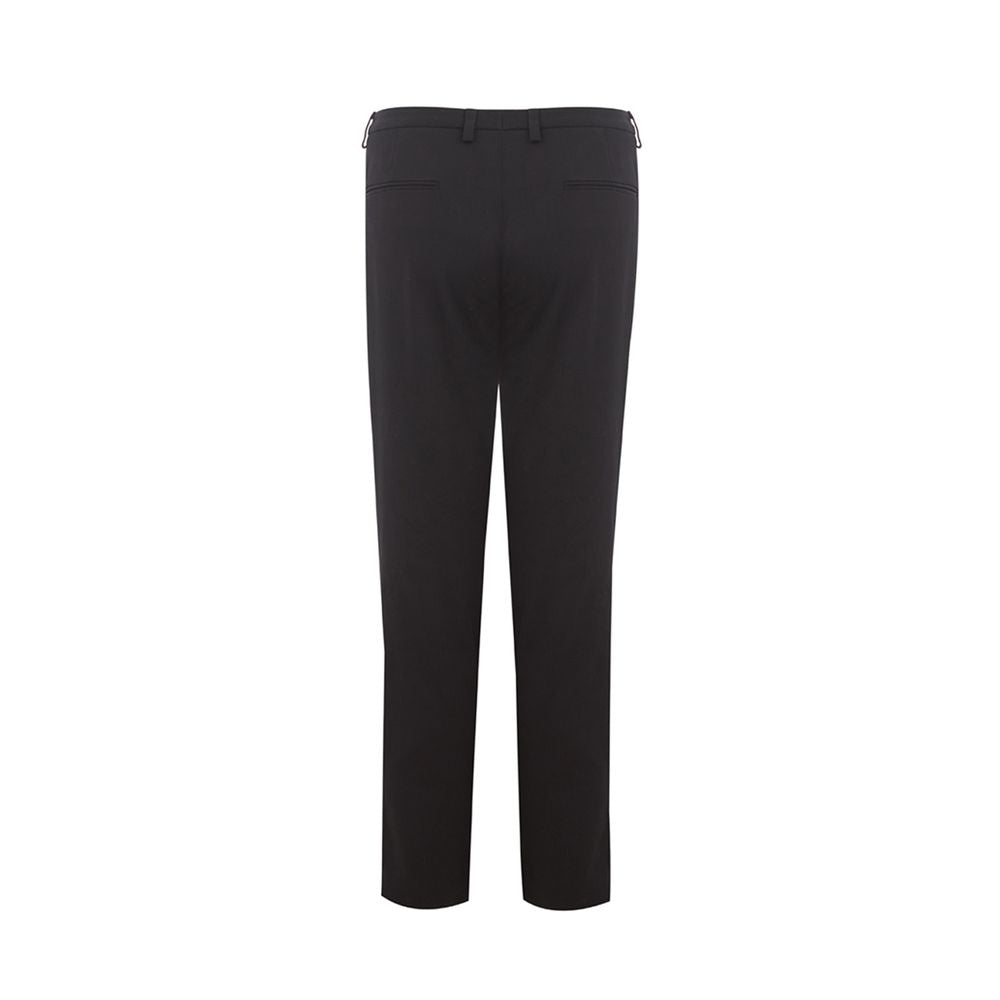 Lardini Italian Elegance Cotton Black Trousers LUNESCAPE