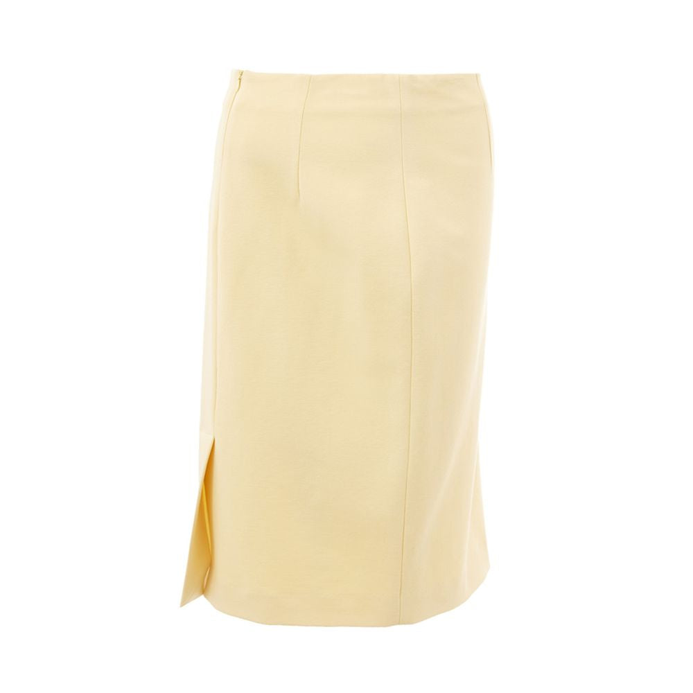 Lardini Elegant Yellow Skirt for Women LUNESCAPE