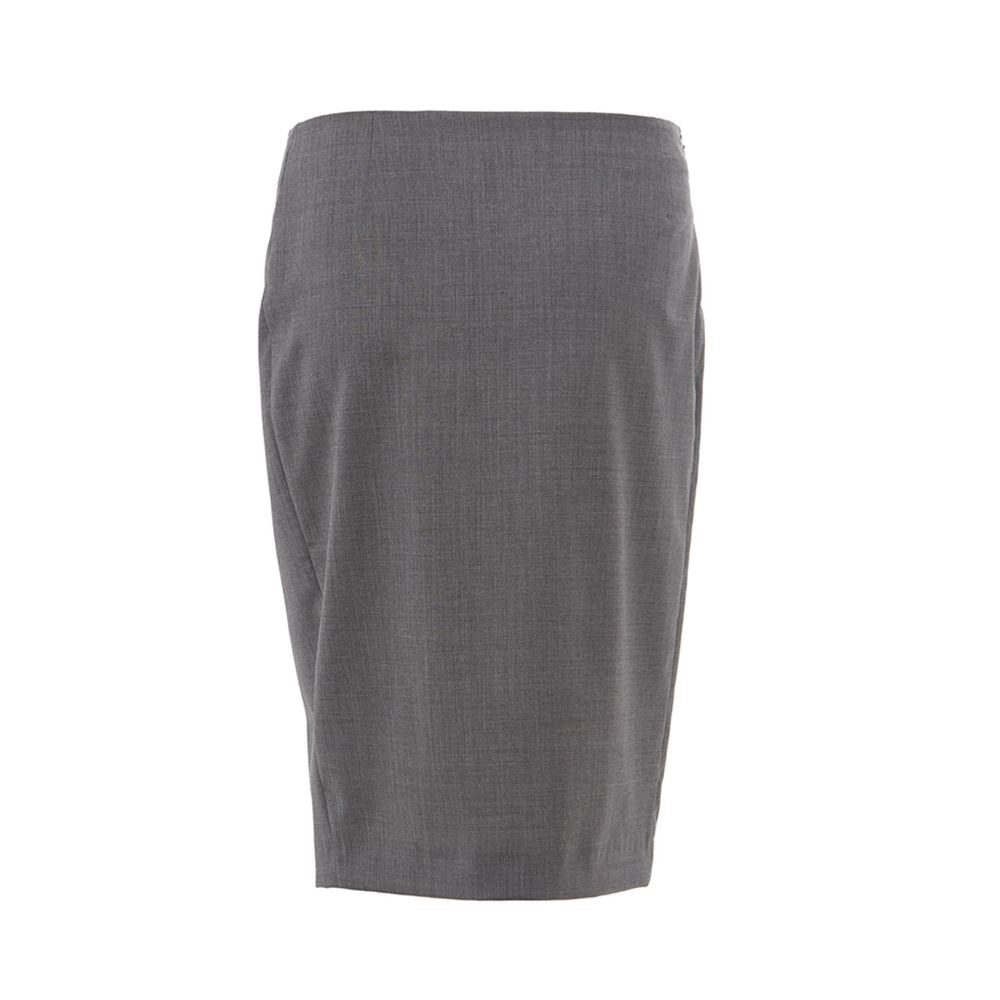 Lardini Chic Gray Wool Pencil Skirt LUNESCAPE