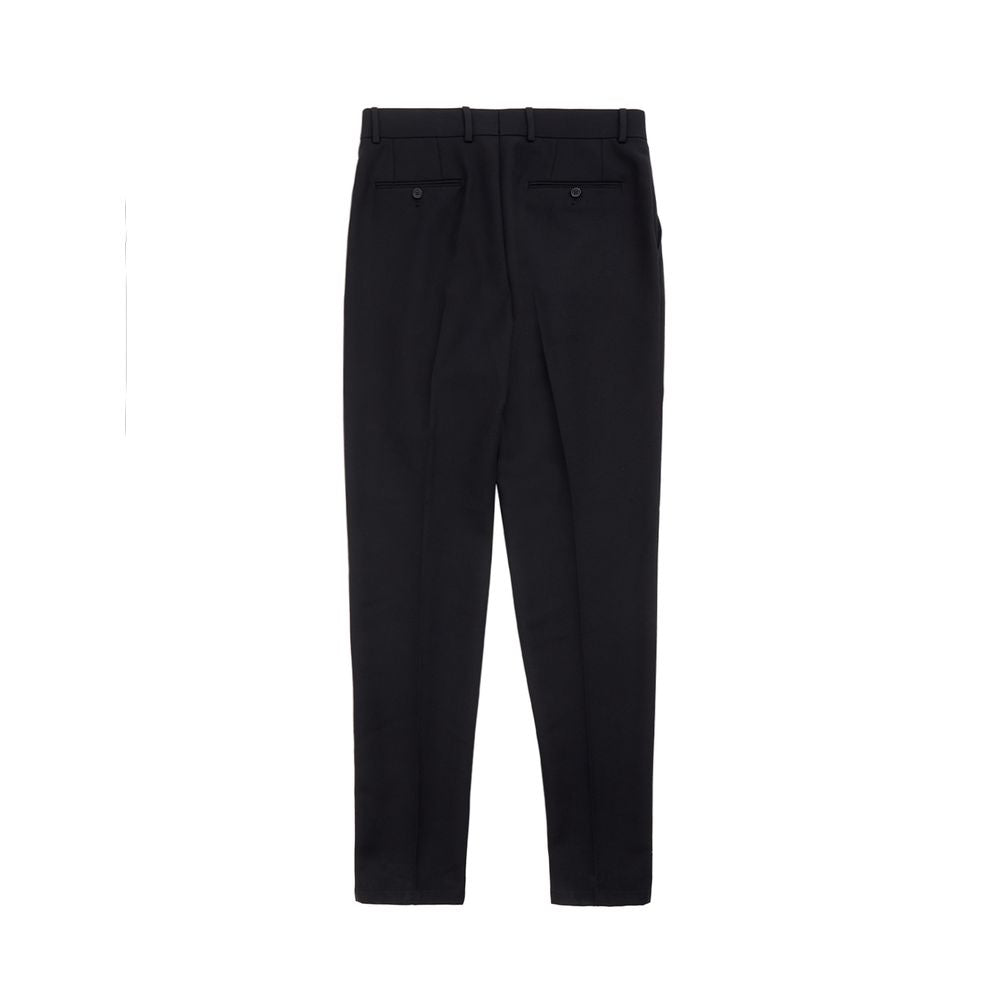 Dolce & Gabbana Elegant Polyester Black Pants for Men LUNESCAPE