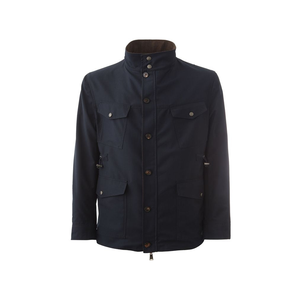 Lardini Elegant Wool Blue Jacket for Men LUNESCAPE