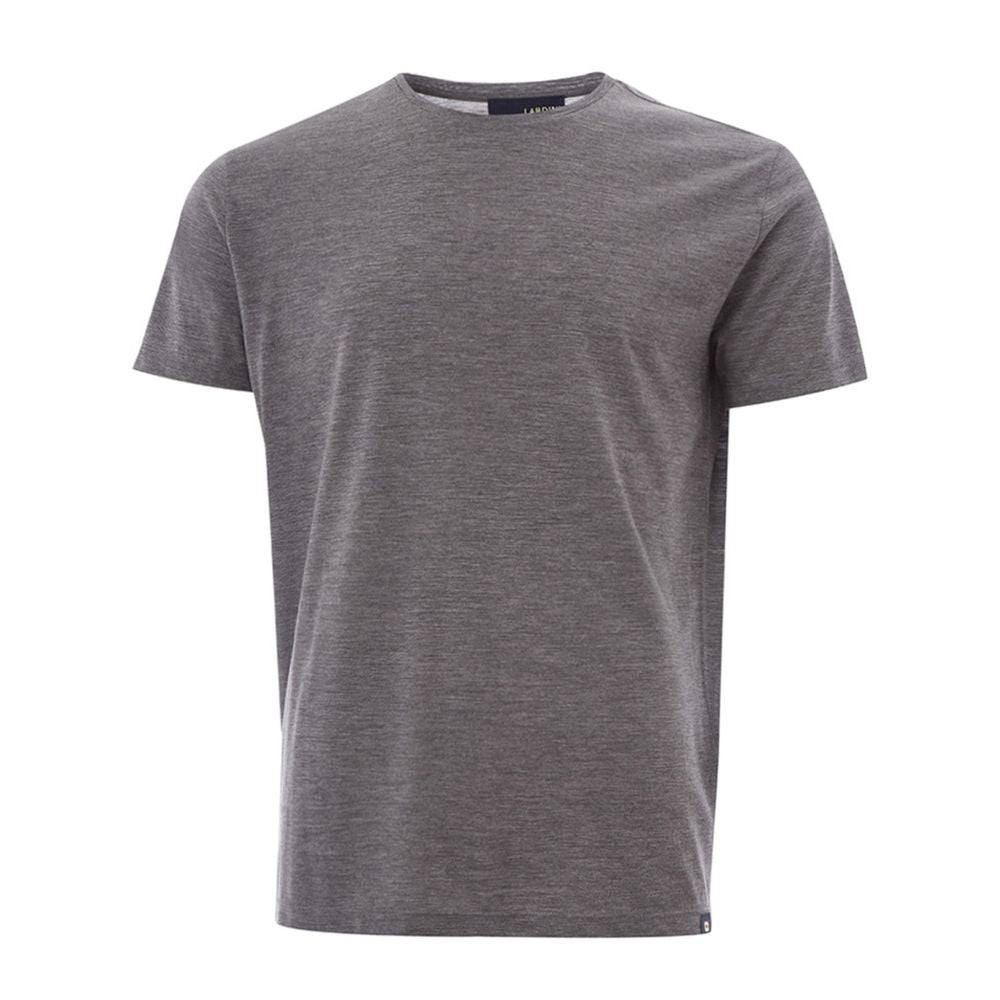 Lardini Elegant Gray Woolen Designer T-Shirt LUNESCAPE