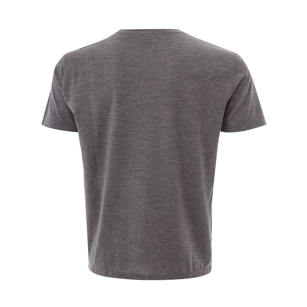 Lardini Elegant Gray Woolen Designer T-Shirt LUNESCAPE
