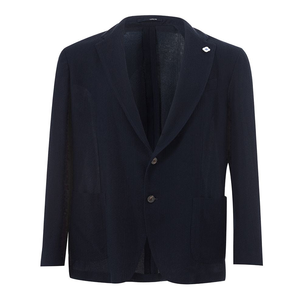 Lardini Blue Cotton Blazer LUNESCAPE
