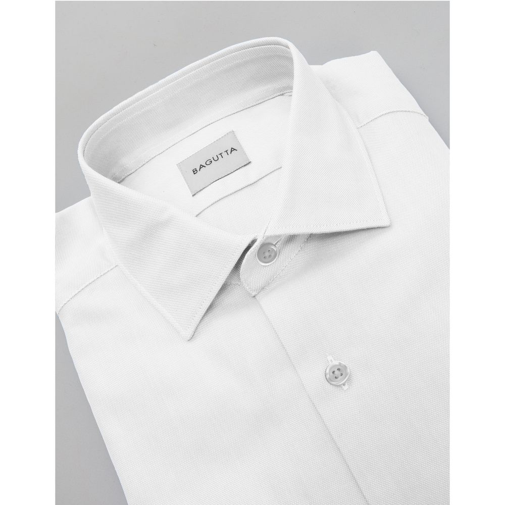 Bagutta White Cotton Men Shirt LUNESCAPE