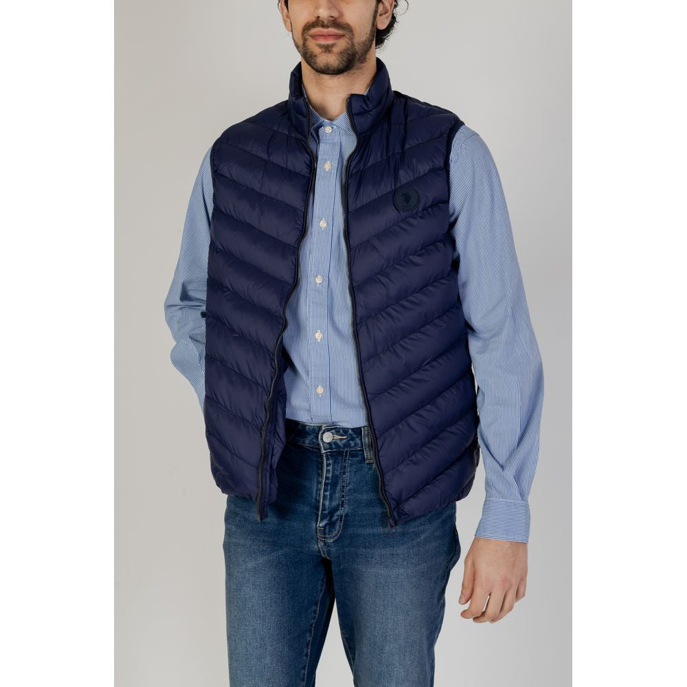 U.S. POLO ASSN. Blue Polyamide Sleveless Jacket LUNESCAPE