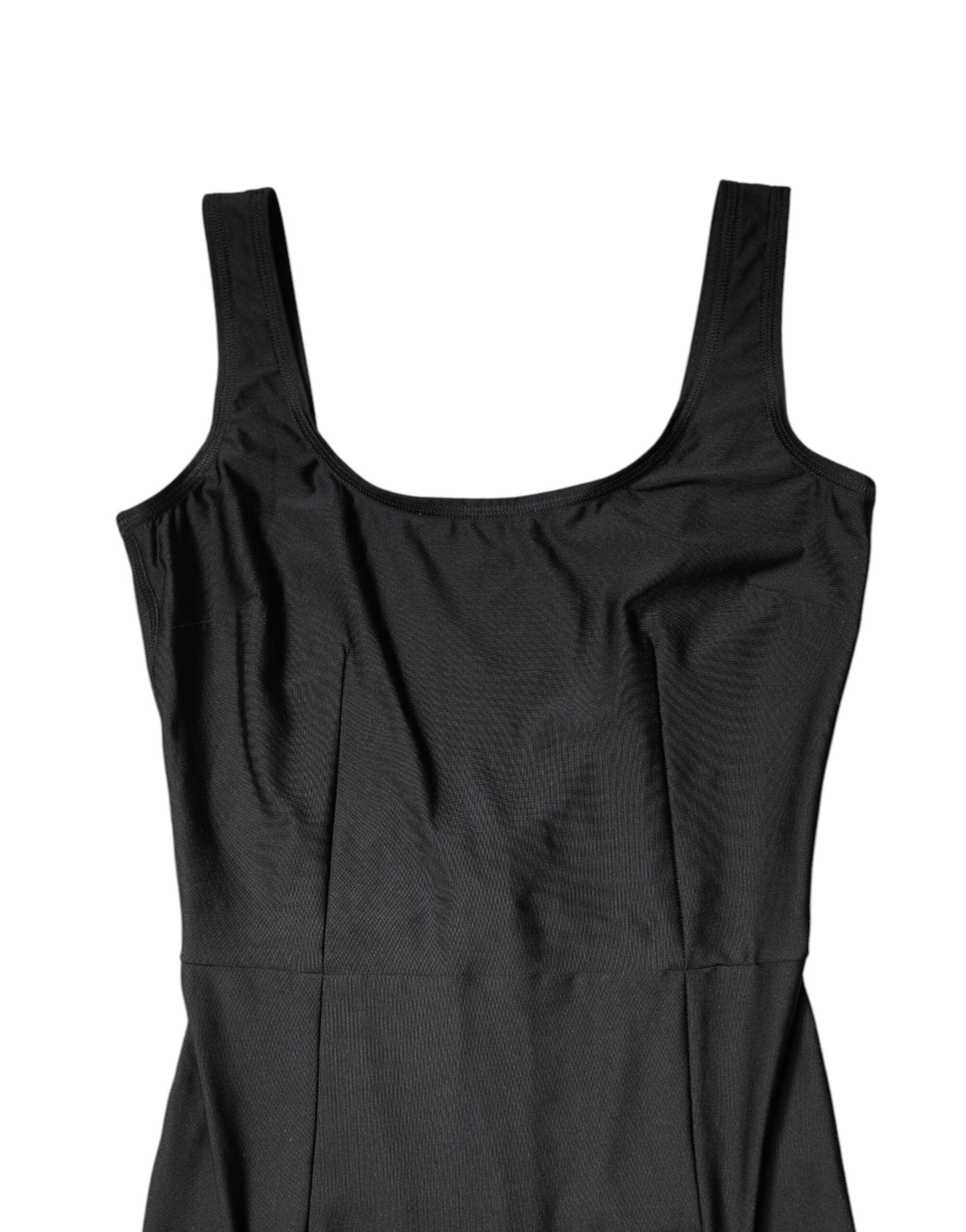 Dolce & Gabbana Black Sleeveless Bodycon Women Jumpsuit
