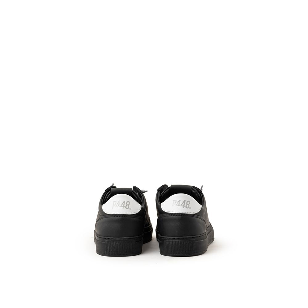 P448 Black Leather Sneaker LUNESCAPE