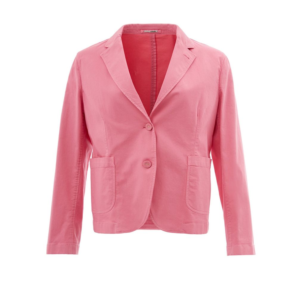 Lardini Elegant Pink Cotton Jacket for Her LUNESCAPE