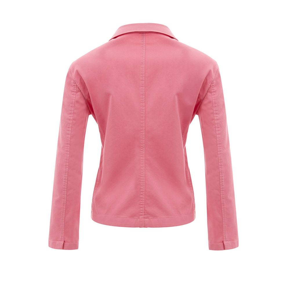 Lardini Elegant Pink Cotton Jacket for Her LUNESCAPE