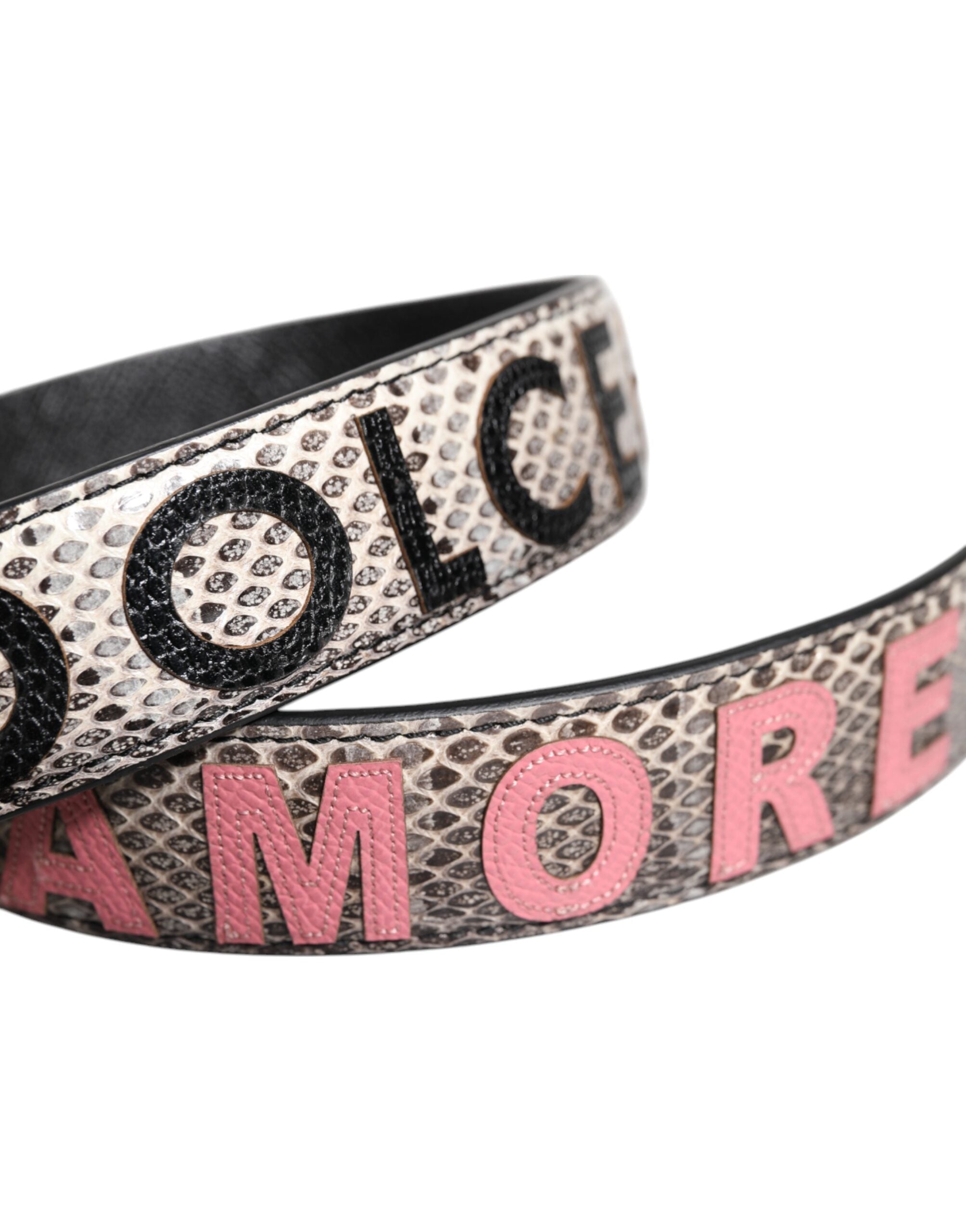 Dolce & Gabbana Multicolor DG AMORE Patch Bag Shoulder Strap LUNESCAPE