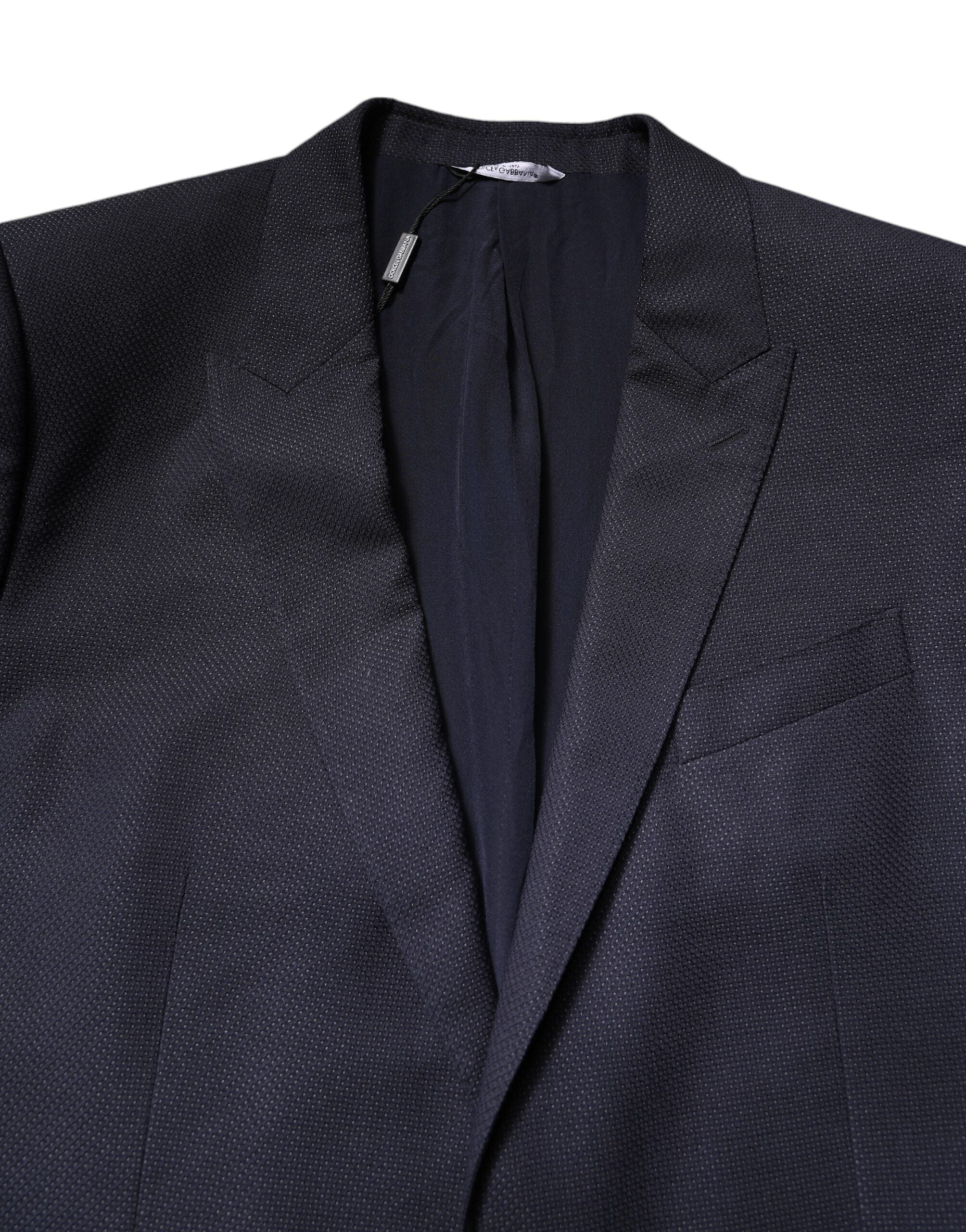 Dolce & Gabbana Black Wool Single Breasted Blazer