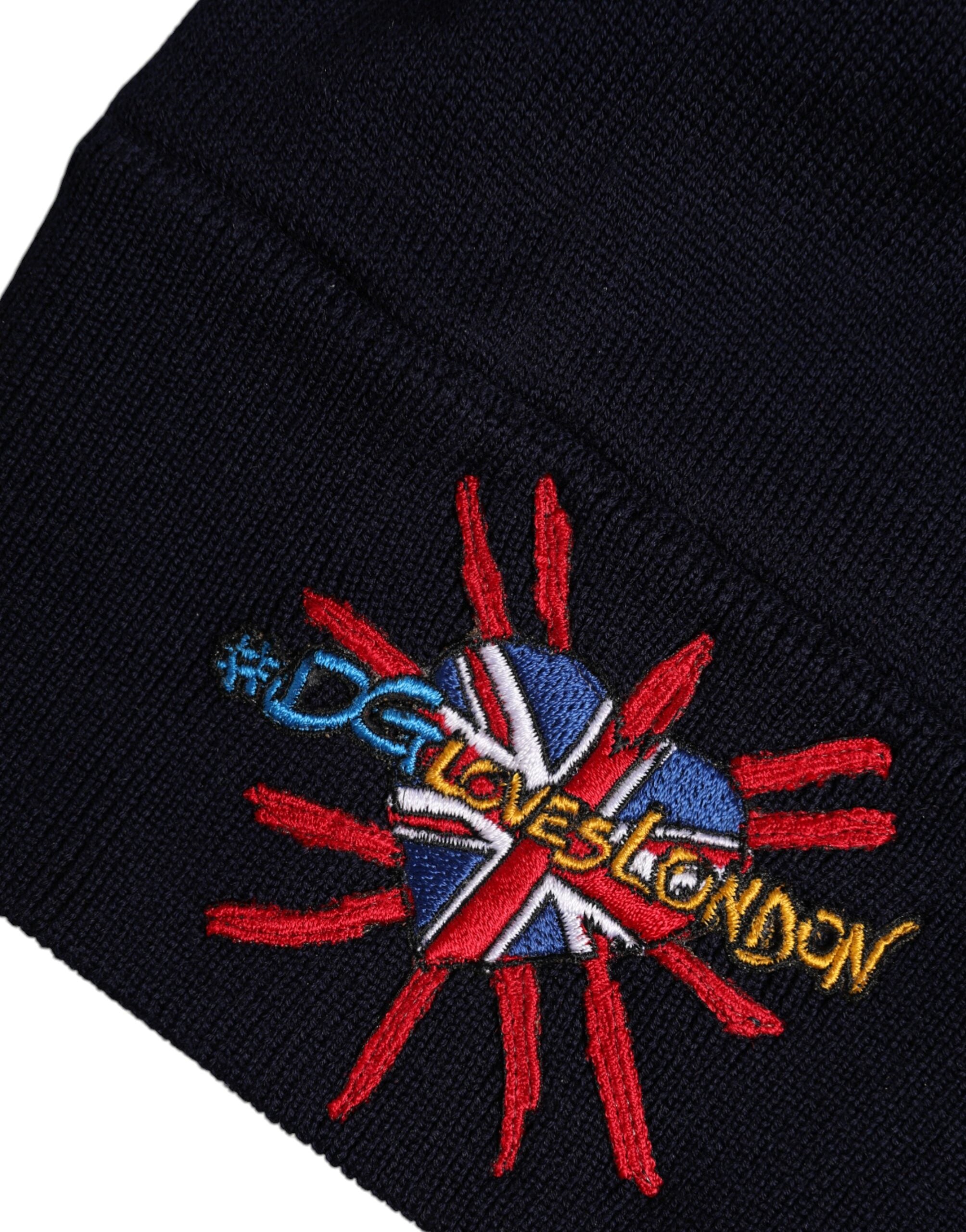 Dolce & Gabbana Black Wool Winter Beanie Hat