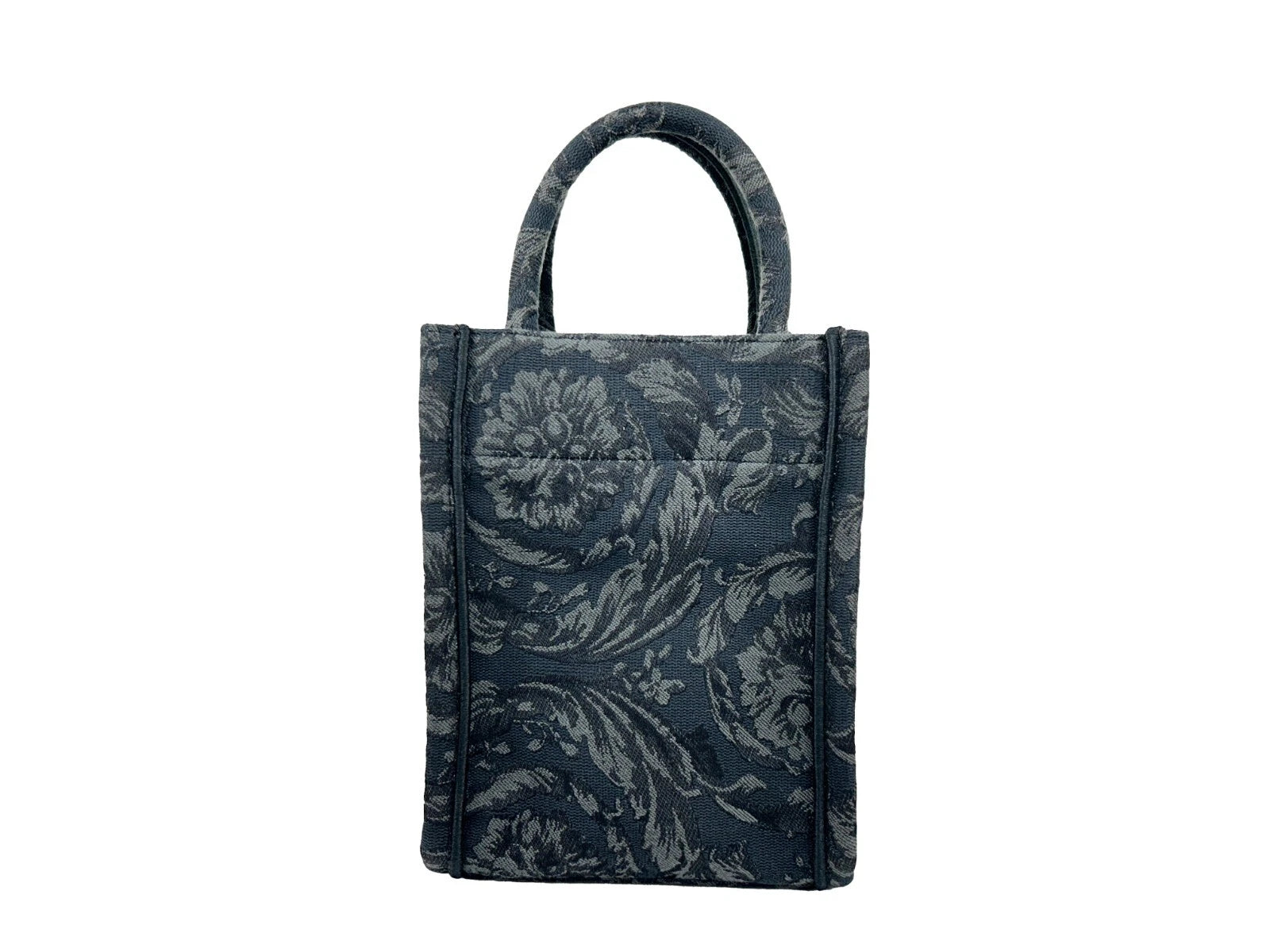 Versace Athena Barocco Mini Top Handle Tote Crossbody Bag Black LUNESCAPE