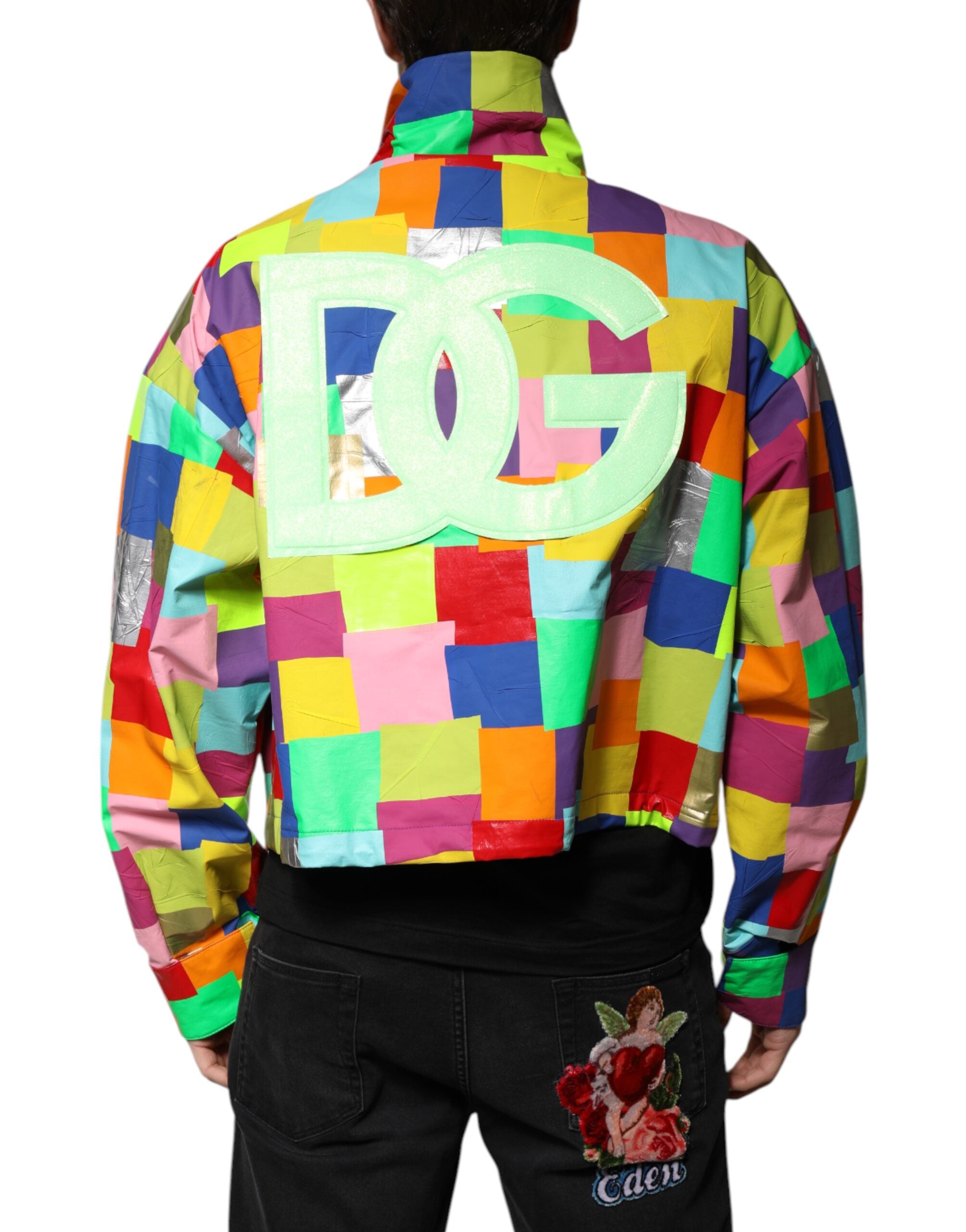 Dolce & Gabbana Color Blocked Cargo Jacket